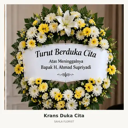Krans Bunga Duka Tandes